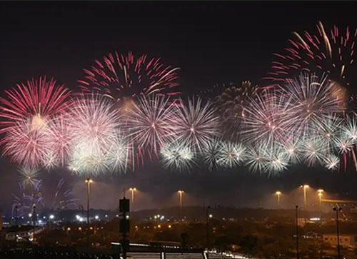 隆昌市焰火晚会